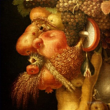 静物 Painting - フルーツマン ジュゼッペ・アルチンボルド 古典的な静物画